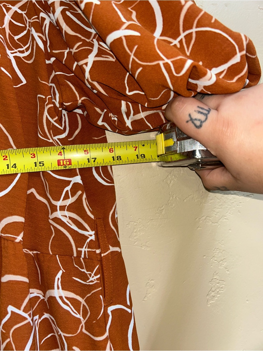 🔥5/$30🔥 Brown Floral Tiered Button Up Midi Dress | Size XL| Nina Leonard - Picture 9 of 10